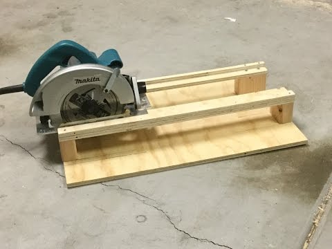 SIMPLE Circular Saw Cross-Cutting Jig