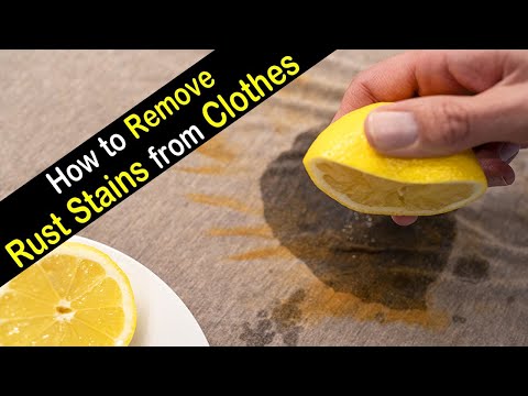 Simple way to get rid of rust stains from cloth, Remove rust stains from cloths with vinegar