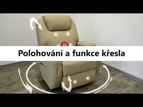 Mechanicky polohovací křesla s masáži