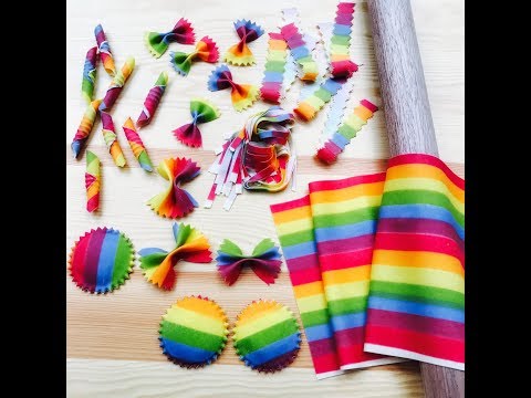 SaltySeattle Makes Rainbow Pasta into Various Shapes