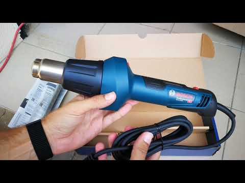 Unpacking / unboxing heat guns Bosch GHG 20-60 06012A6400 3165140889551