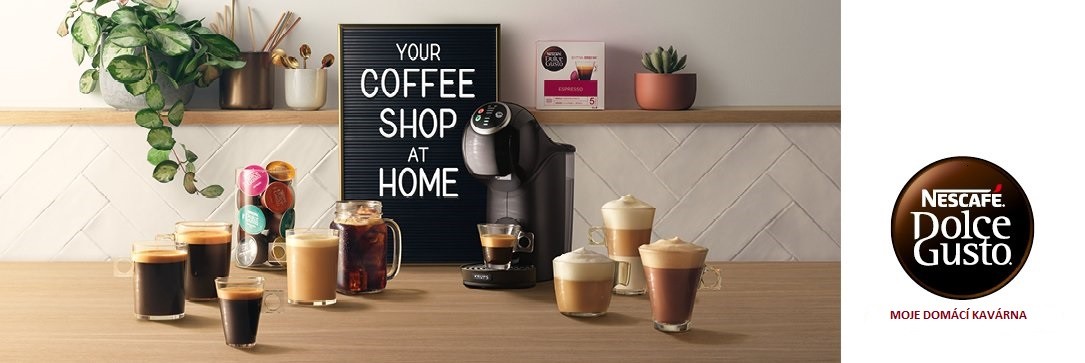 Kávovary Krups Dolce Gusto - kávovar a různé kávové nápoje