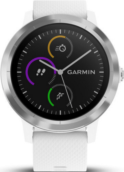fitness inteligentní hodinky Garmin vívoActive 3 v bílém provedení