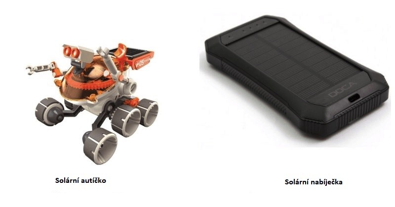 Solární autíčko a solární nabíječka