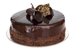 čokoládový dort s kousky čokolády