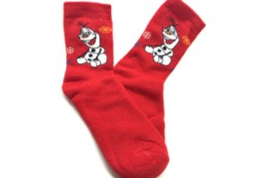 Červené vánoční ponožky