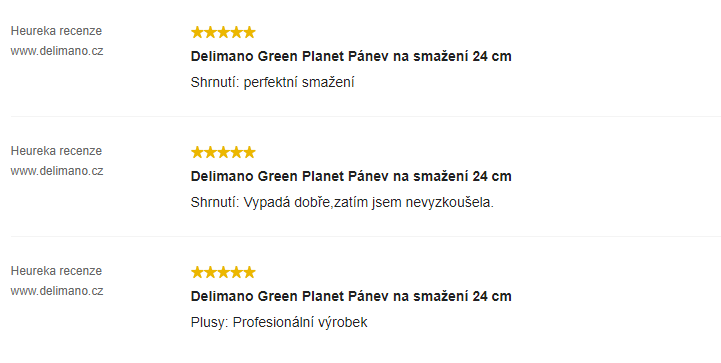 Pánev Delimano Green Planet - Recenze zákazníků